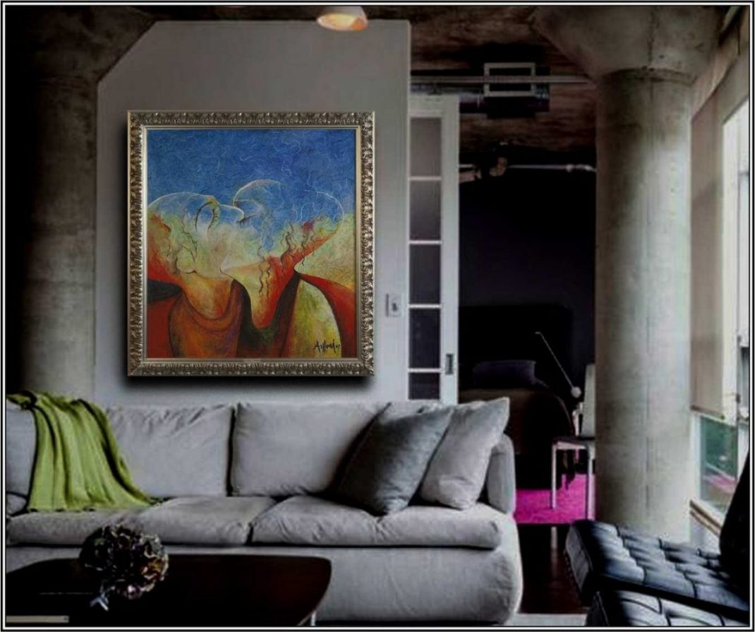 The Kiss.Sam ASLLANI #TheKiss de SamASLLANI présente deux cœurs frêles, qui, envahis par de profonds troubles, transcendent les frontières du réel. Les bouches éperdues des amants inconnus disparaissent à l’instant où le ciel bleu se fond dans la terre rouge. Les corps s’embrasent inexorablement dans l’immensité céleste. Un baiser qui adoucit les tourments et triomphe de l’adversité. 11.05.2021 #VjosaGërvalla