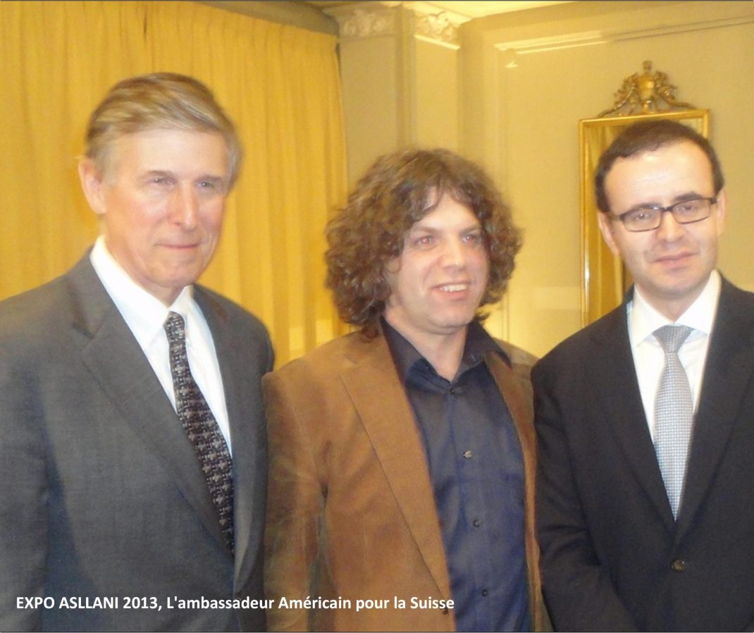 SAM-Samedin ASLLANI_EXPO ASLLANI 2013, L'ambassadeur Américain pour la Suisse / L'ambassadeur du Kosovo Naim Mala